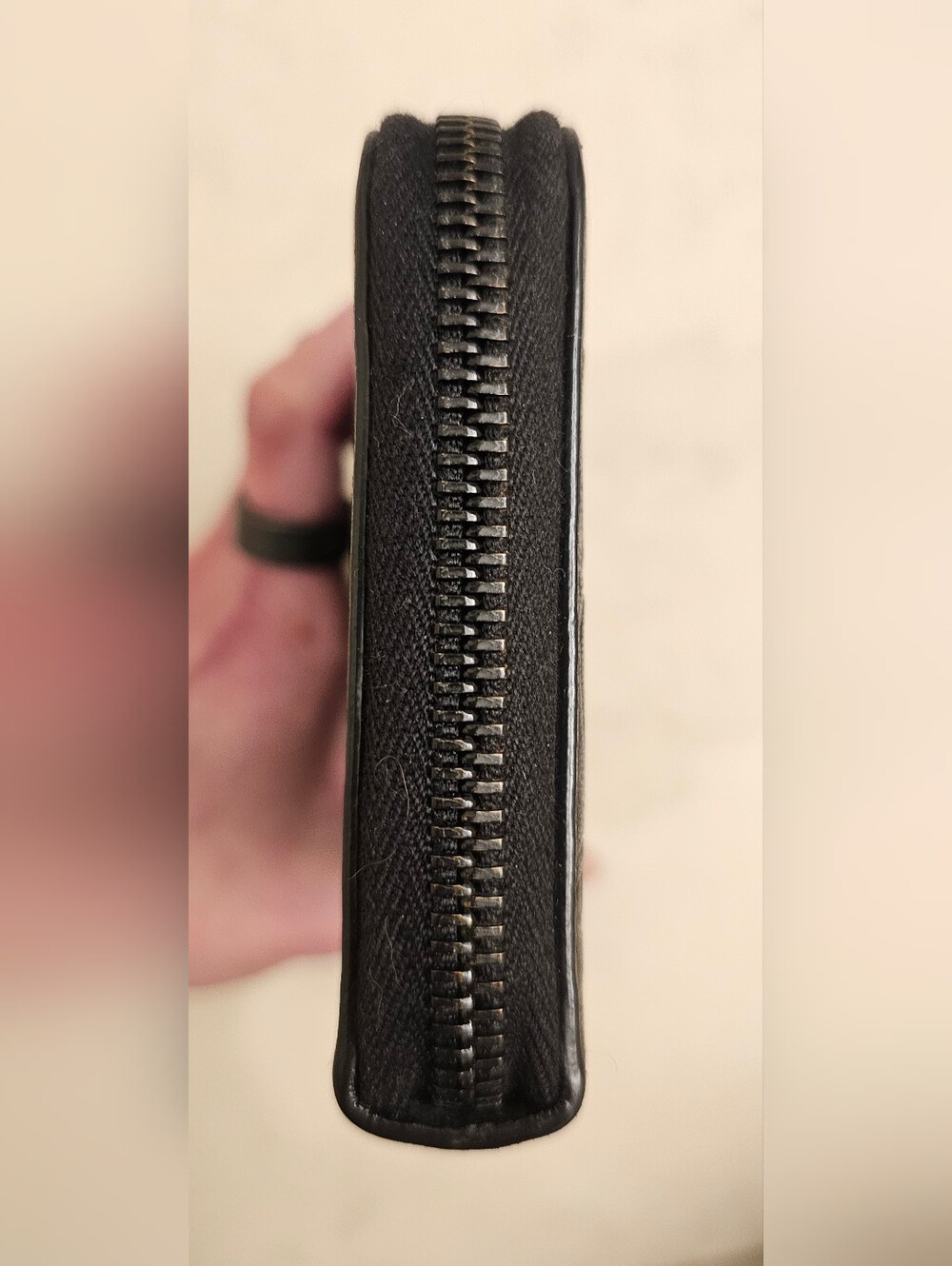 YSL Croc Embossed Zip Wallet - Picture 6 of 13